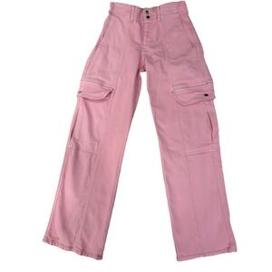 Urban Outfitters BDG Pink Cargo Low Rise Skater Jeans Elastic Back EUC Sz 24